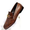 buckle leather loafer men