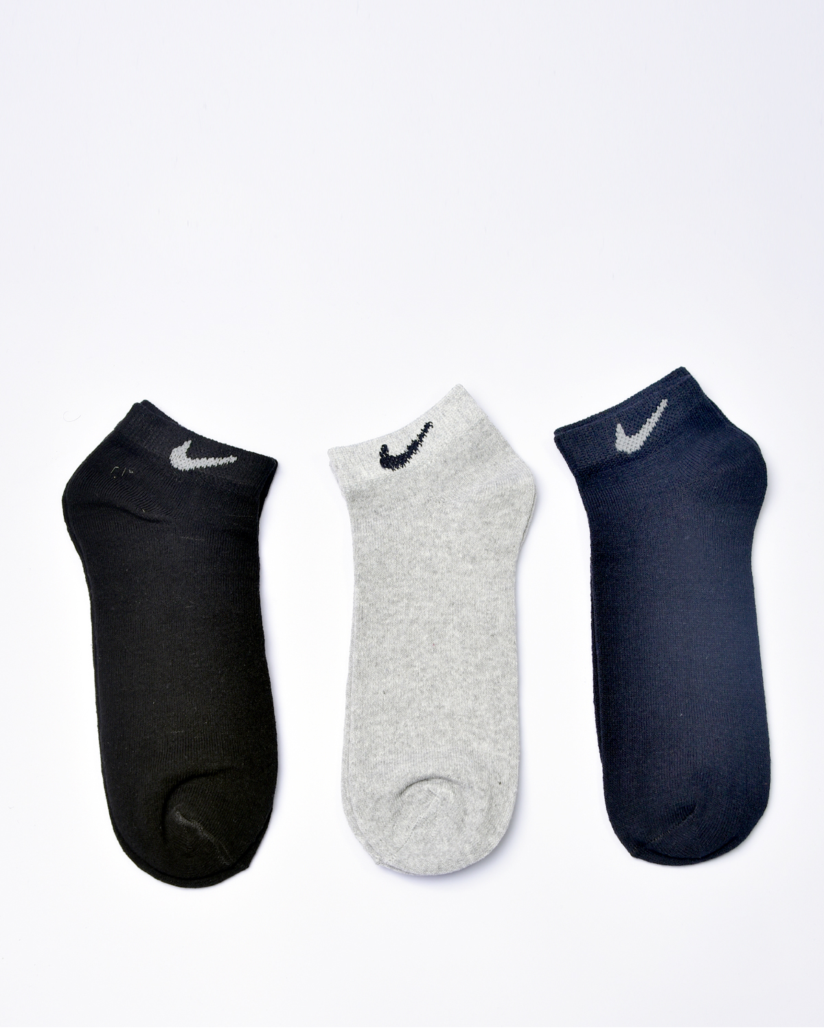 Pack Of 3 – Branded Cotton Stretch Low Cut Ankle Socks For Men - Frenzy