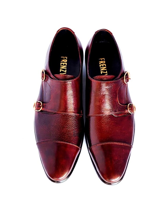 brown monk shoes