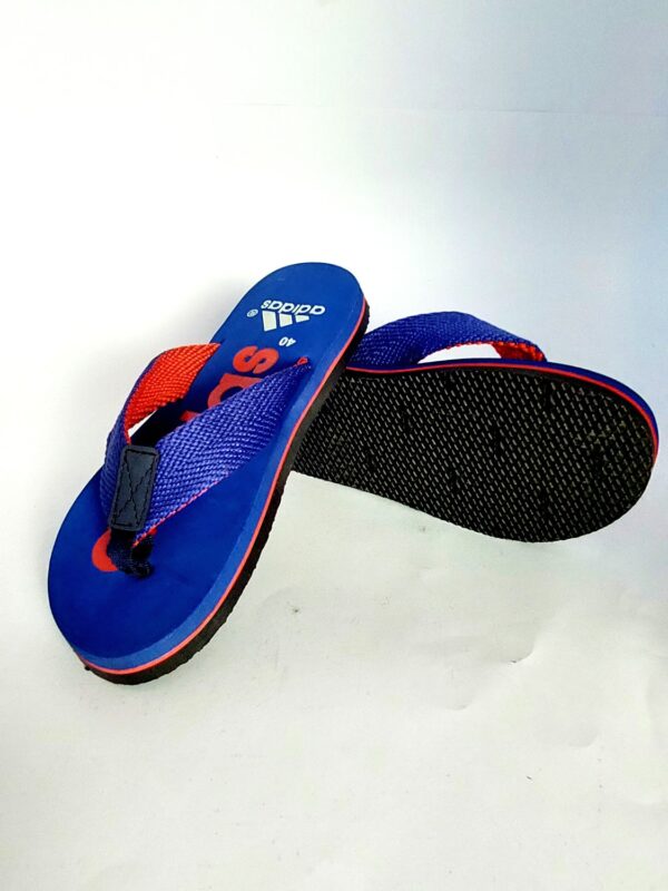 adidas flipflop slippers light blue 1