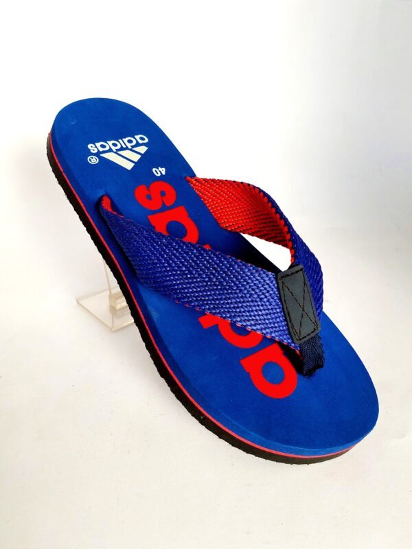 adidas flipflop slippers light blue 2