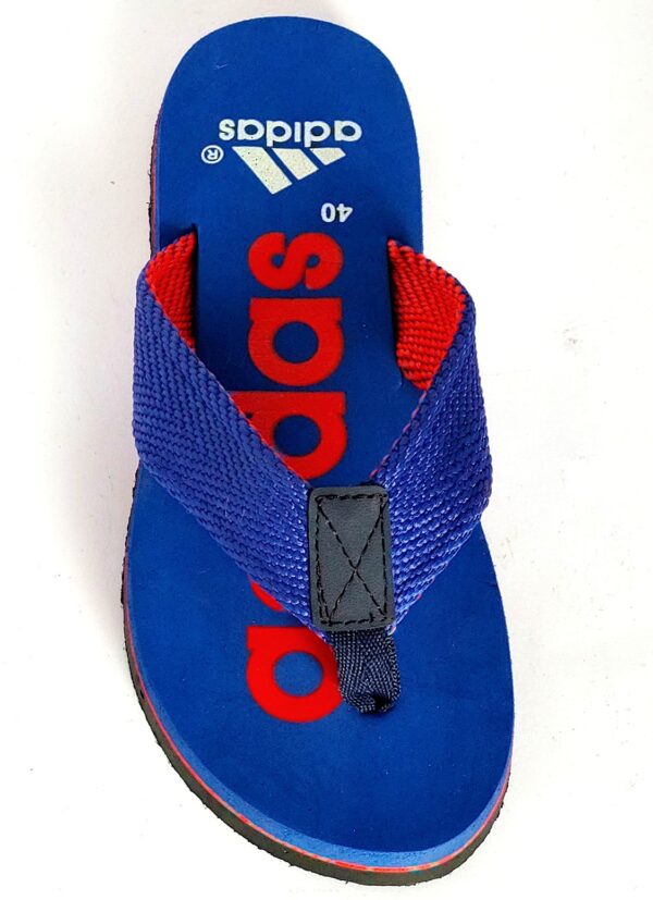 adidas flipflop slippers light blue 4