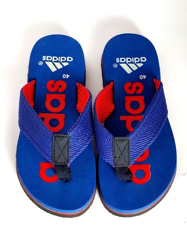 adidas flipflop slippers light blue 5