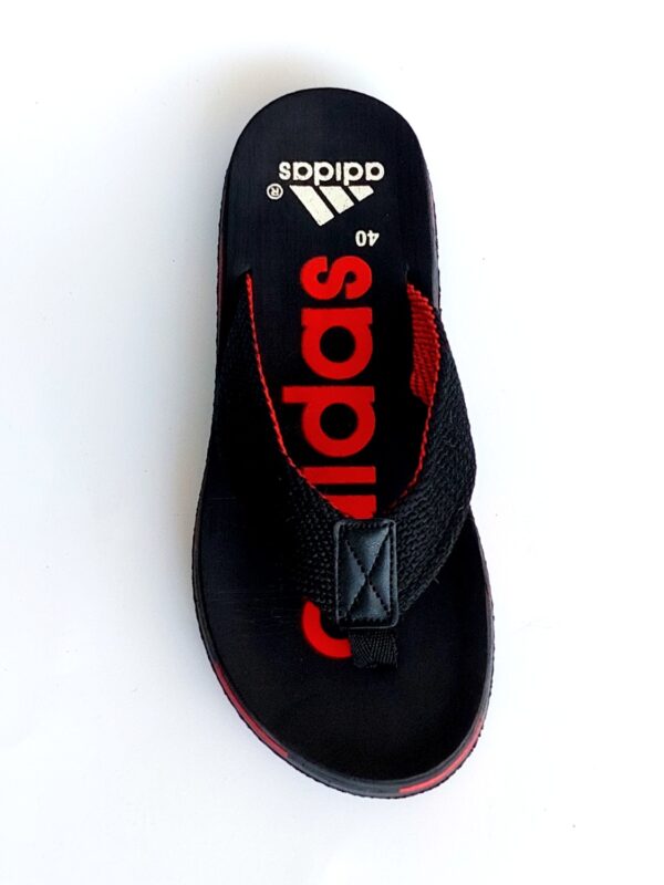 adidas flipflop slippers black 1