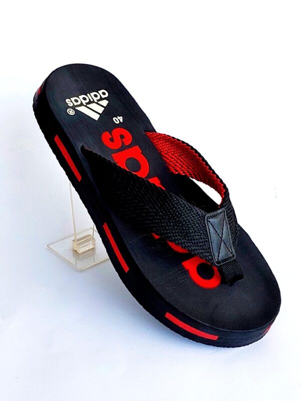 adidas flipflop slippers black 3