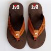 cat flipflop slippers brown 4