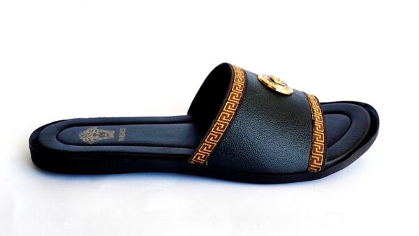 versace slippers slides black 2