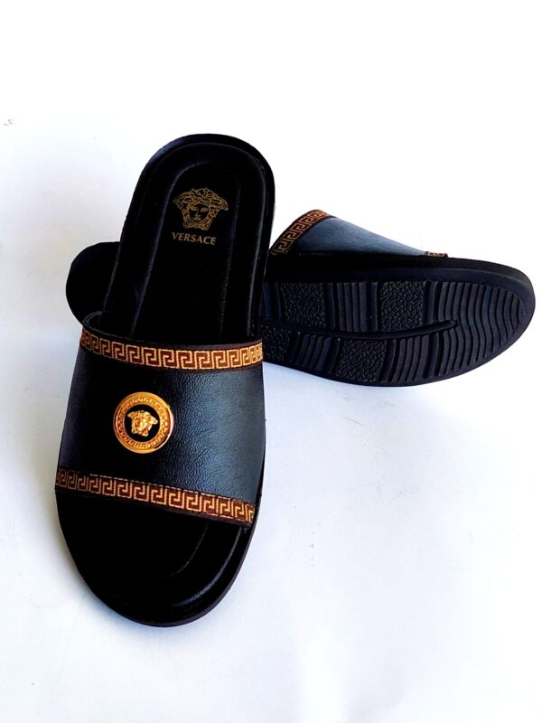 versace slippers slides black 5