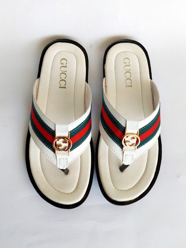 gucci slippers white 1