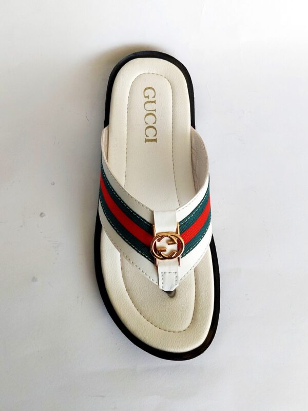 gucci slippers white 2
