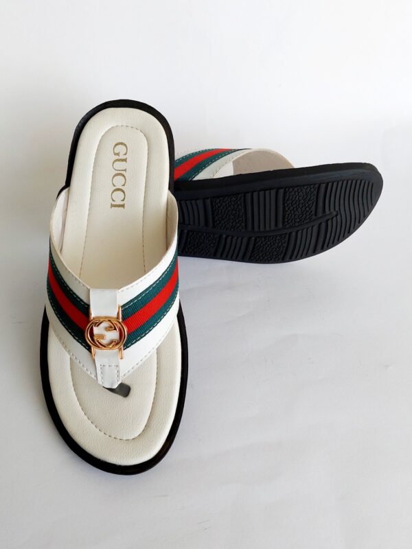gucci slippers white 5