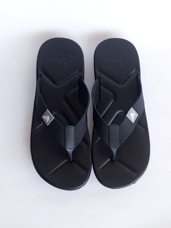 aerofit flipflop slippers black 2