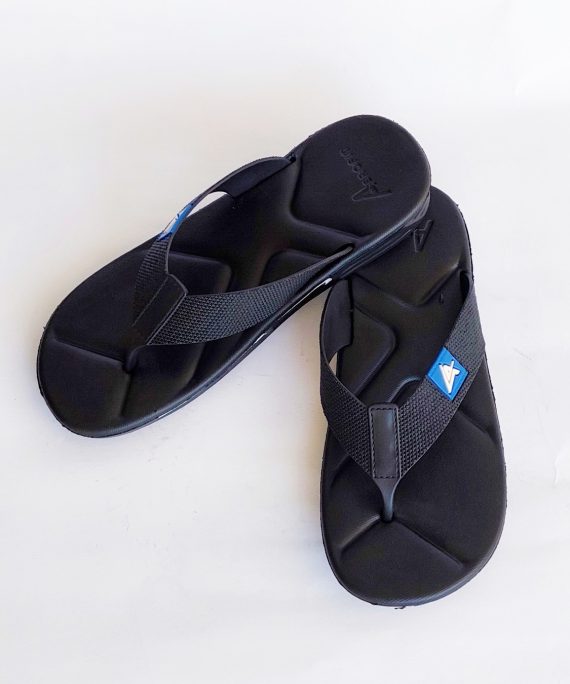aerofit flipflop slippers black blue 4