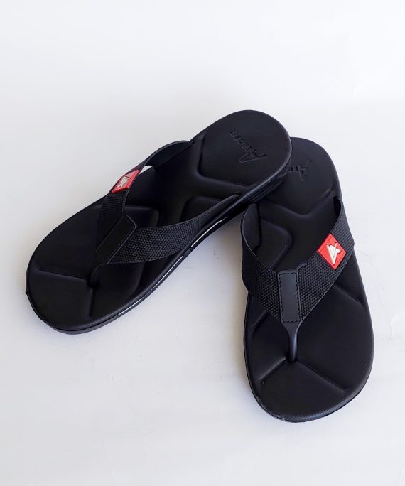 aerofit flipflop slippers black red 4
