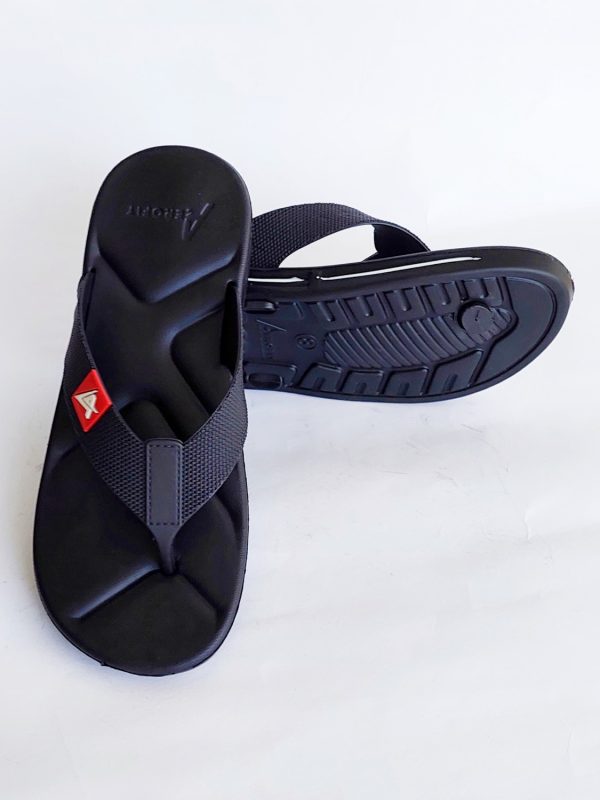 aerofit flipflop slippers black red 5