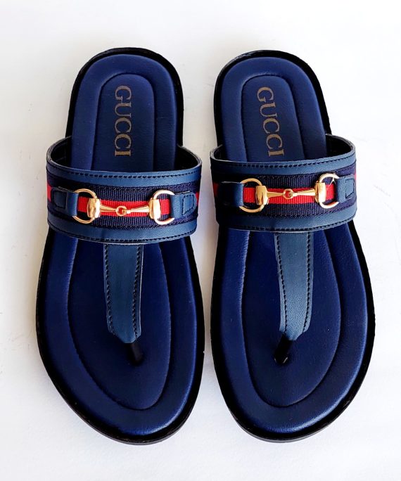 gucci 2 slippers blue 1