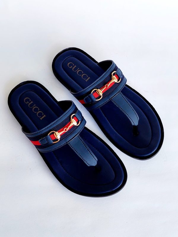 gucci 2 slippers blue 2