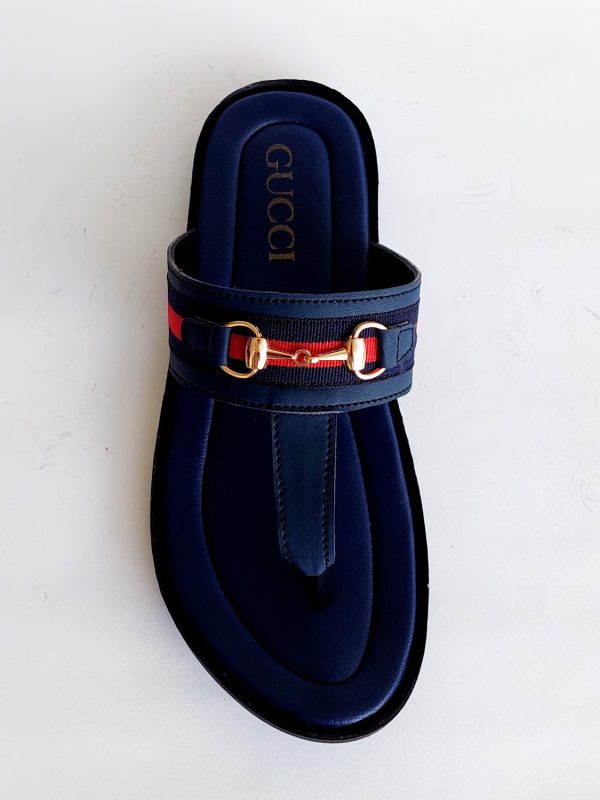 gucci 2 slippers blue 3