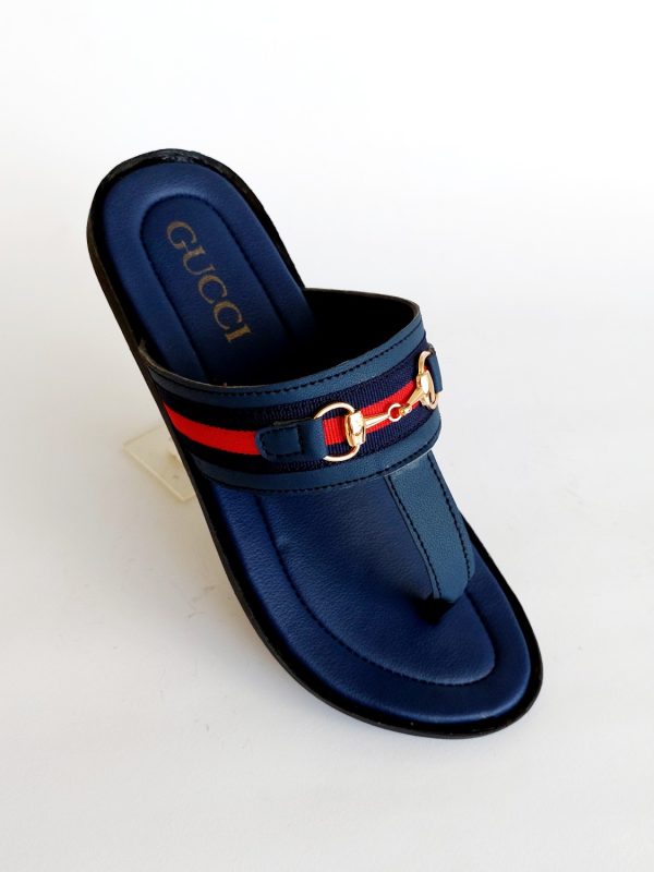 gucci 2 slippers blue 6