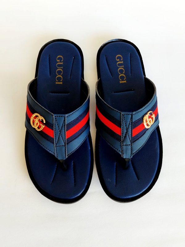 gucci 3 slippers blue 2