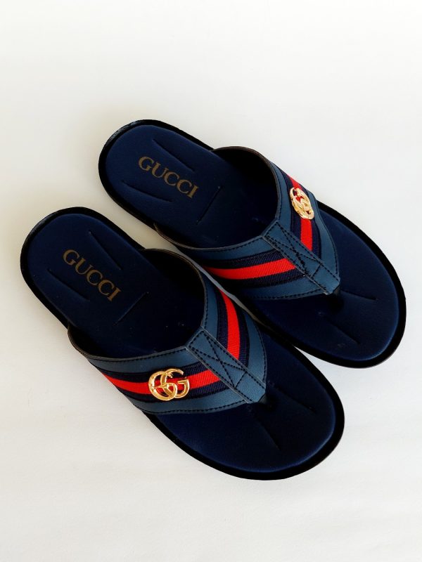 gucci 3 slippers blue 4