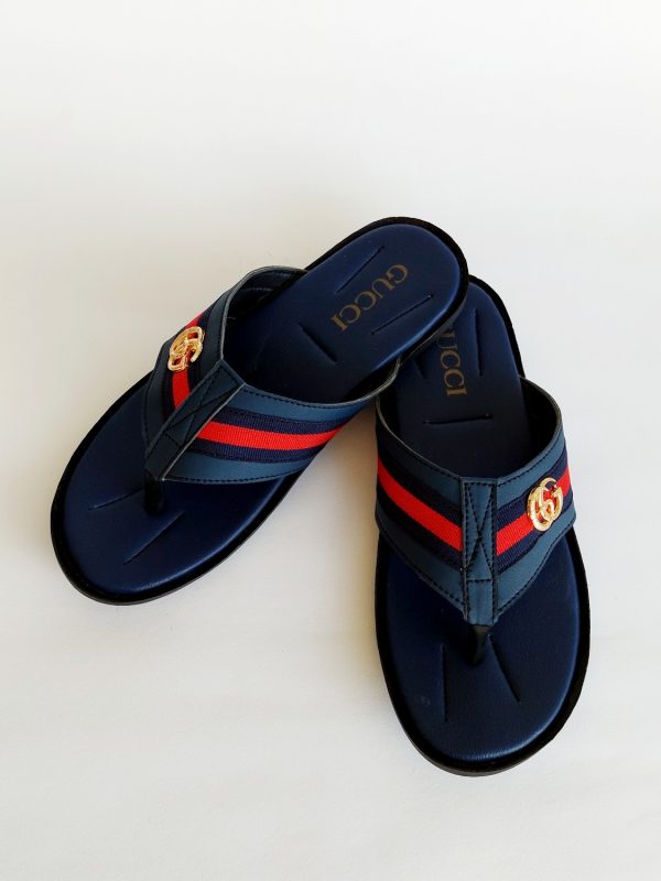 gucci 3 slippers blue 5