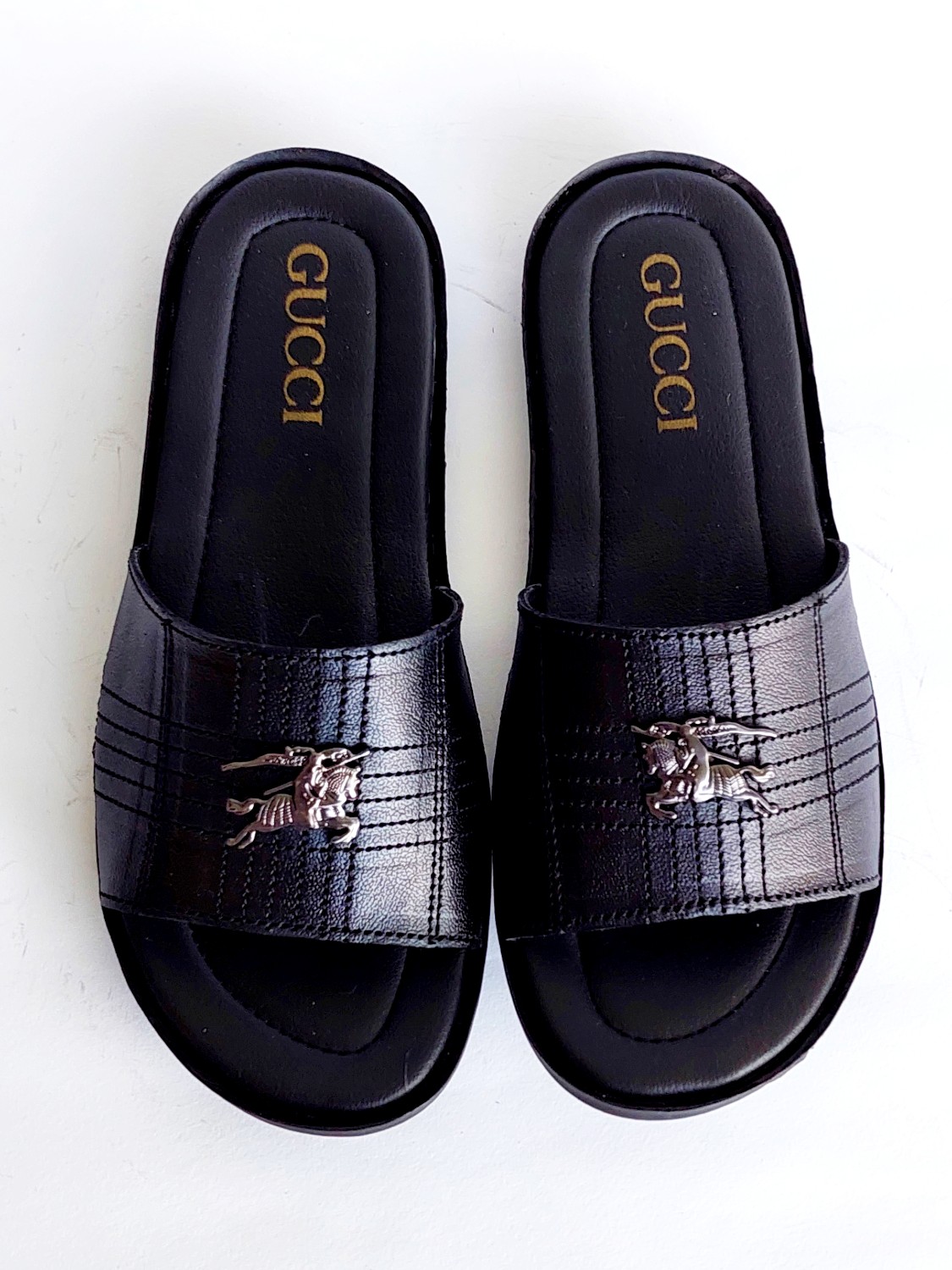FGUC05-Branded Luxury Slippers Slides For Men - Frenzy