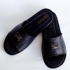gucci slippers textured black 4